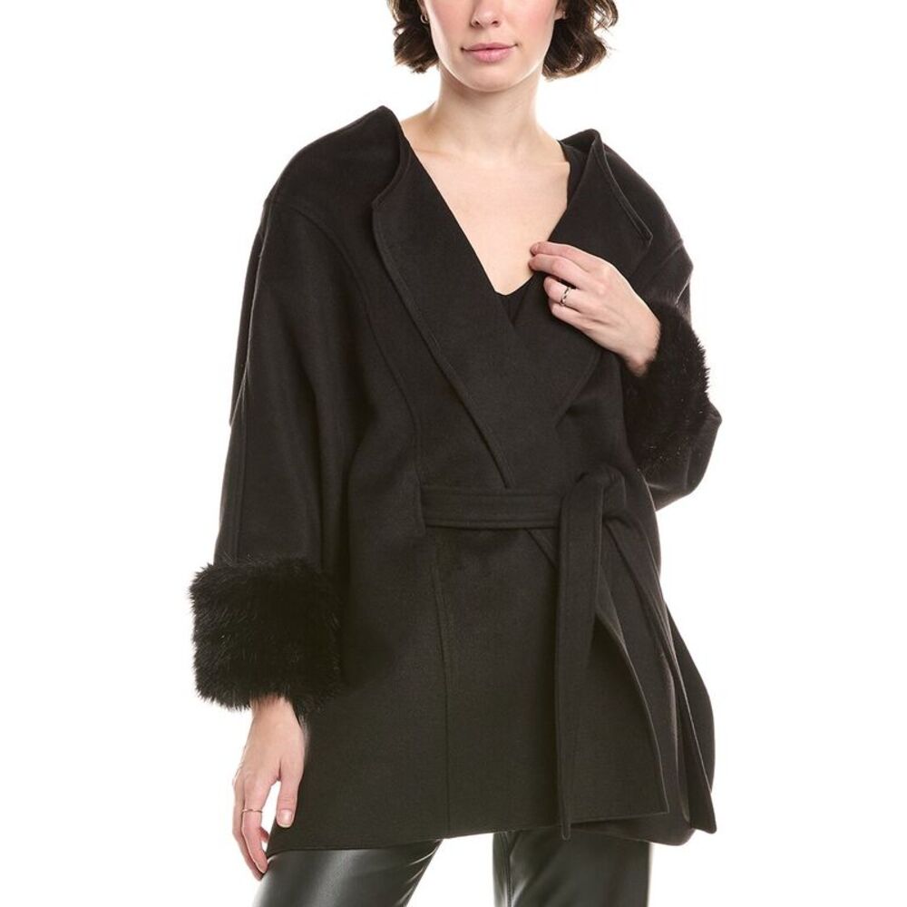 Pascale La Mode Womens Short Jacket, Black